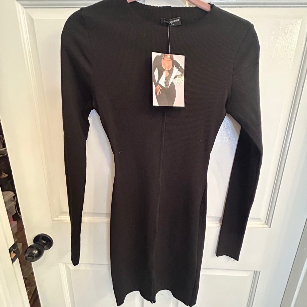 Women's Naked Wardrobe Dress XL Black